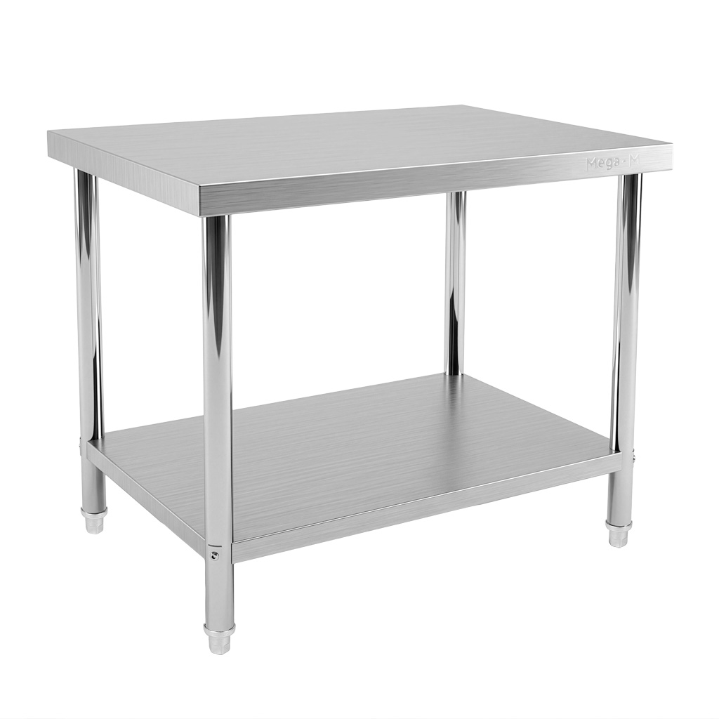 Mega-M X Standard tavolo inox centrale 100x70x85 cm ripiano