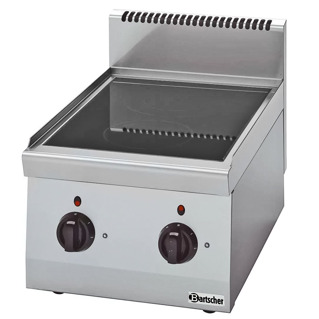 Bartscher 131800 piano induzione 2 fuochi 4,3 kW ceramica