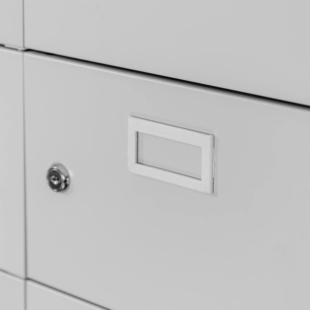 Mega-M 20 scomparti armadietto metallo 60x30x180 grigio