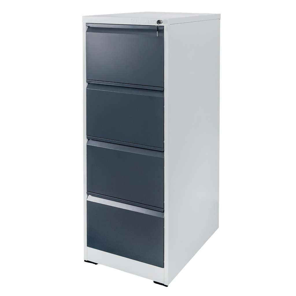 Furvero W4S S/G schedario metallo 4 cassetti grigio grafite 45cm