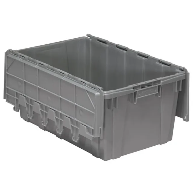 Akro-Mils 39160 cassa coperchio incernierato grigia 64 L