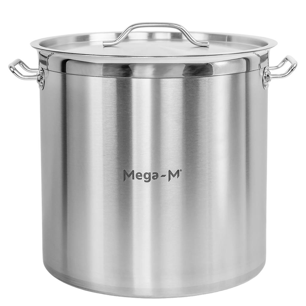Mega-M Pro pentola alta inox 50L 40x40 con coperchio