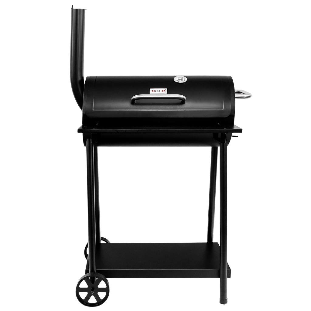 Mega-M barbecue a carbone a botte con camino 53x29 cm