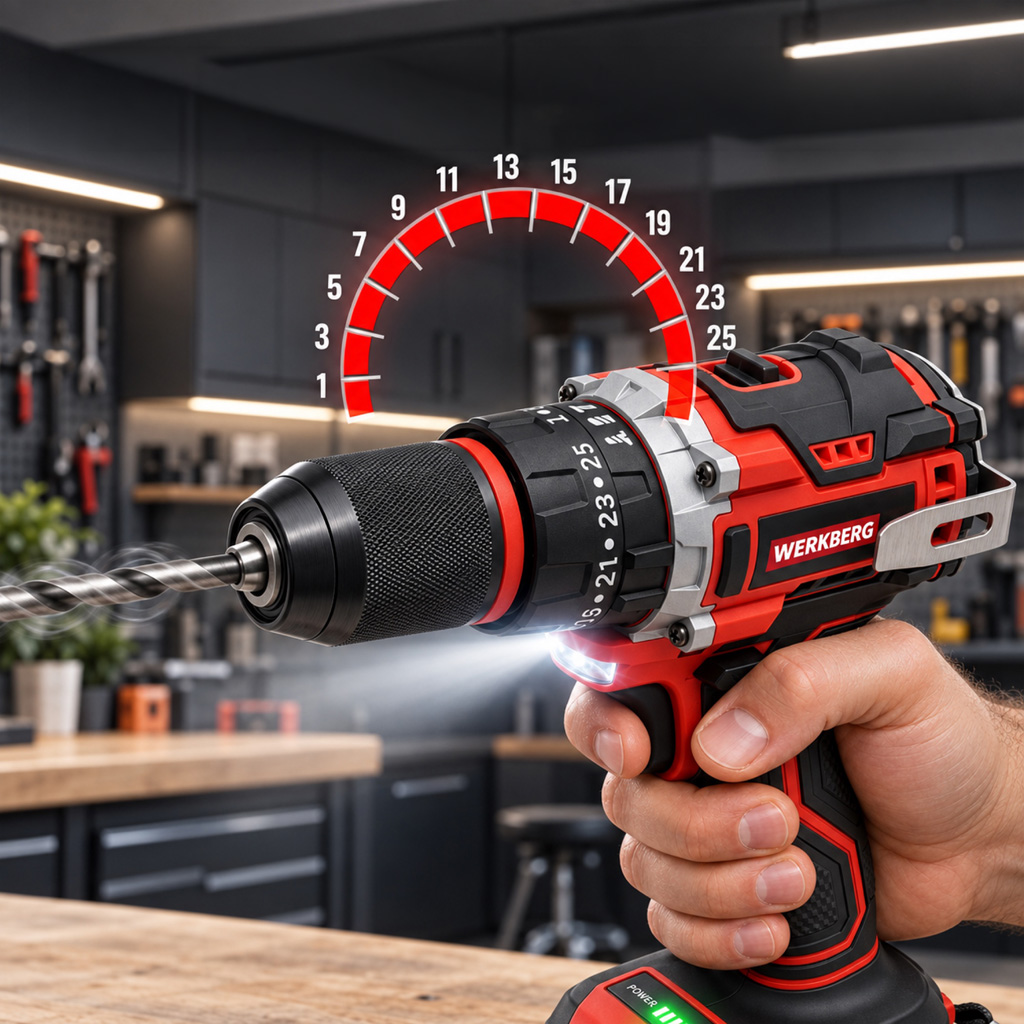 Werkberg Pro WKRKQ103 avvitatore a batteria brushless 2 batterie