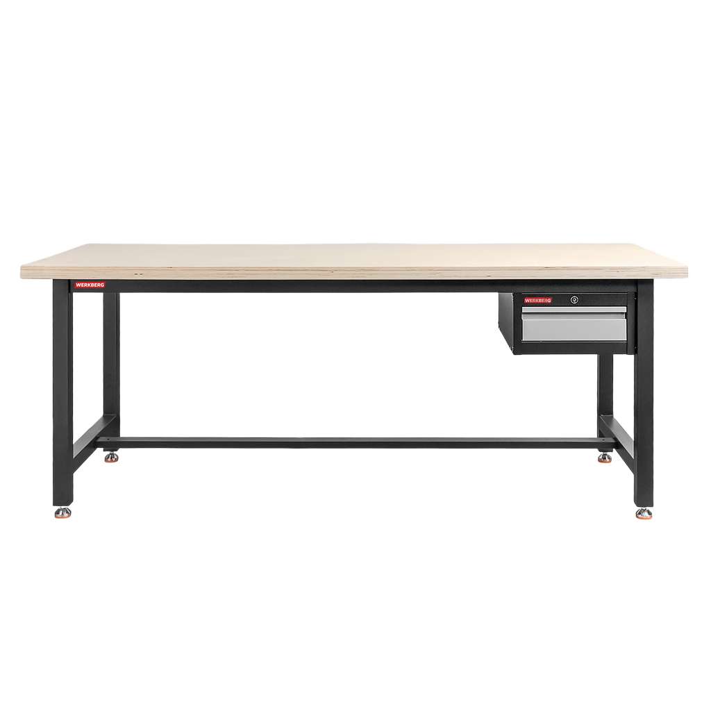 Werkberg 200 cm banco lavoro con mobiletto e cassetto