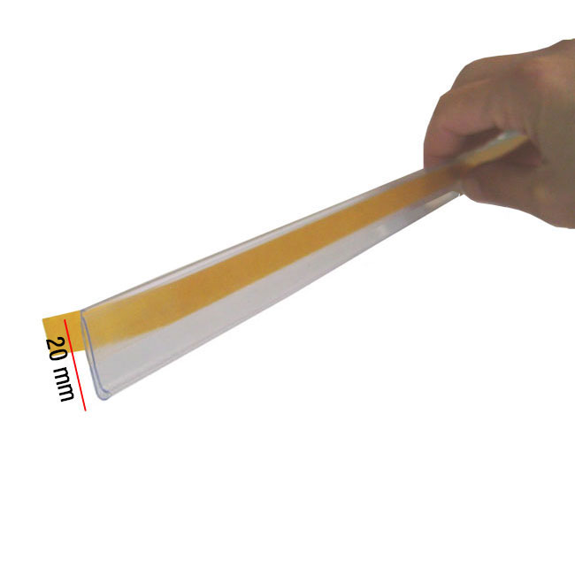 Agosistem portaprezzi adesivo 120 cm per piano
