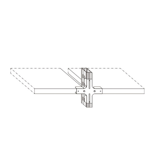 Agosistem Etermet Staffa a Croce M35 Zincata 17 cm