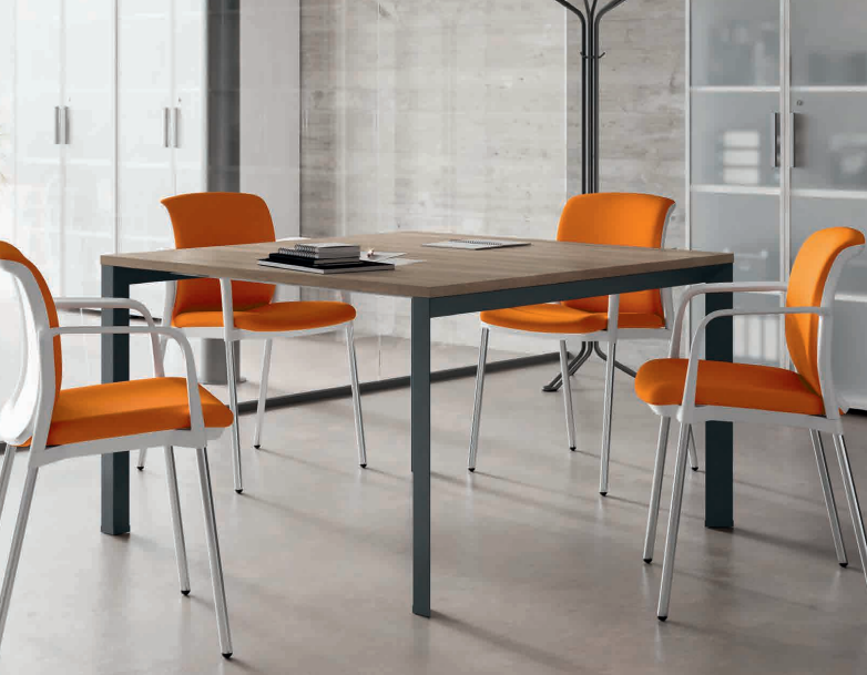 Agosistem Flycom ST825 sala riunioni 4 posti rovere