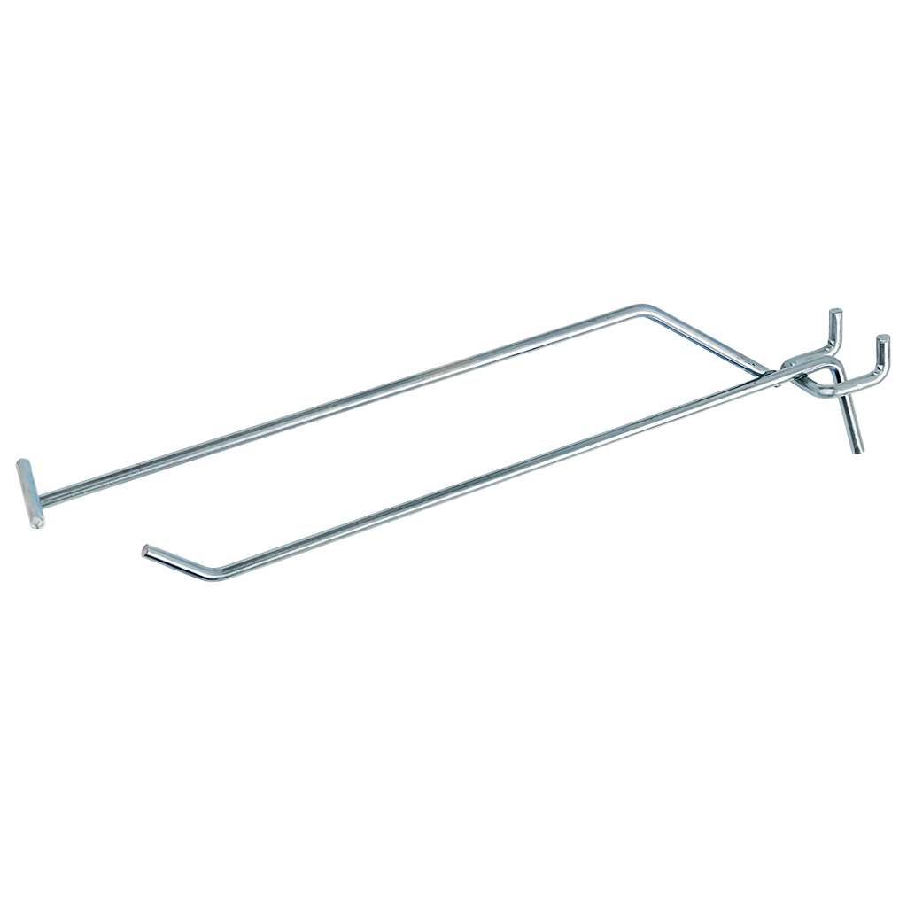 Mega-M Gancio per pannello forato 20 mm gancio espositore zincato 20 cm
