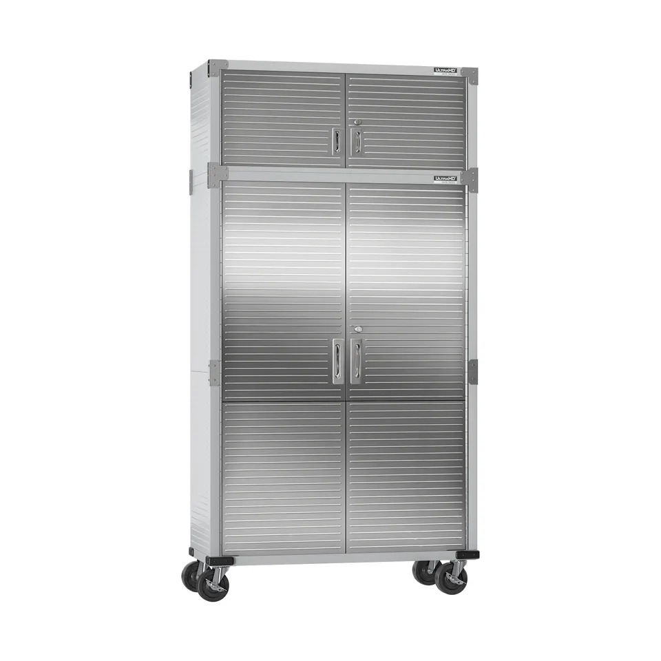 Seville Classics UltraHD UHDK20510 set 2 armadi acciaio granito