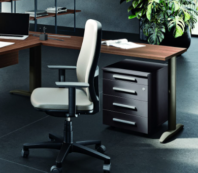 Agosistem Flycom ST516 cassettiera 3 cassetti 41x56x50 con serratura
