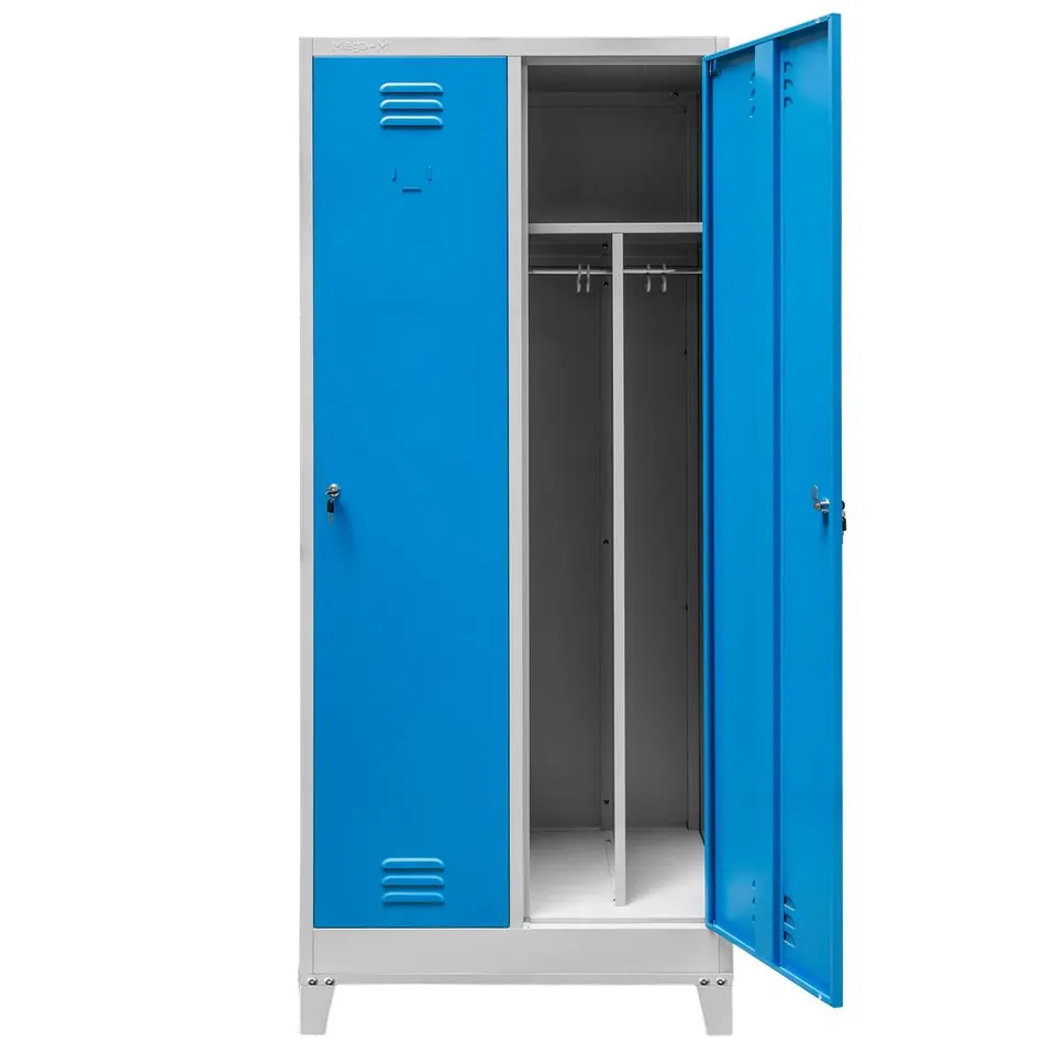 Mega-M S-80 armadio spogliatoio divisorio grigio-blu