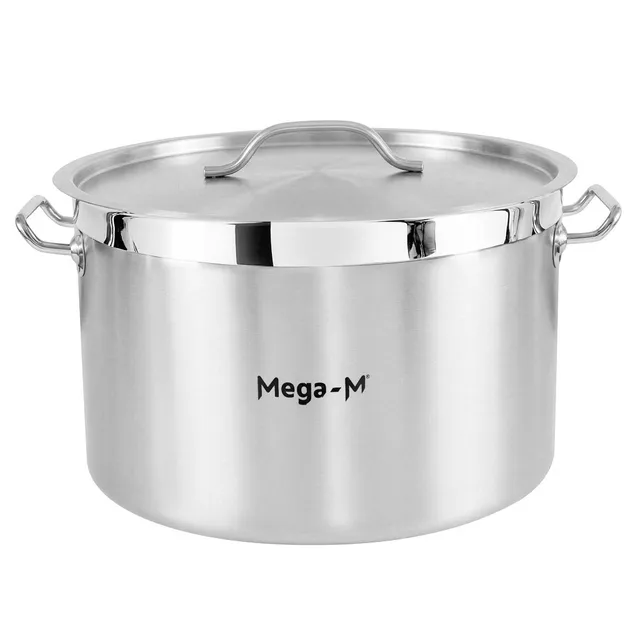 Mega-M PRO pentola inox 44L 45x28 cm con coperchio