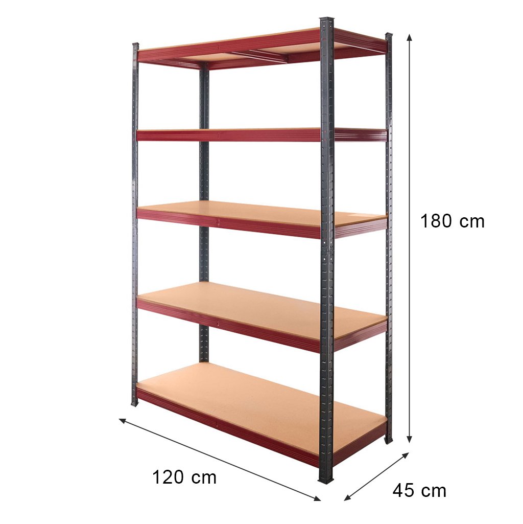 Mega-M Basic Plus scaffale 180x120x45 cm 5 ripiani 275 kg