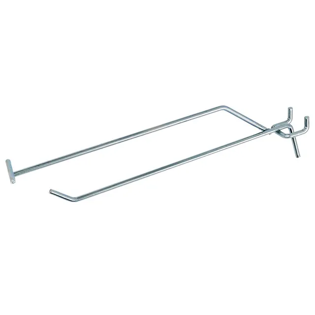Mega-M Gancio per pannello forato 20 mm gancio espositore zincato 20 cm