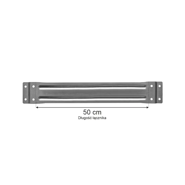 Mecalux L-50 connettore scaffale doppia fila zincato