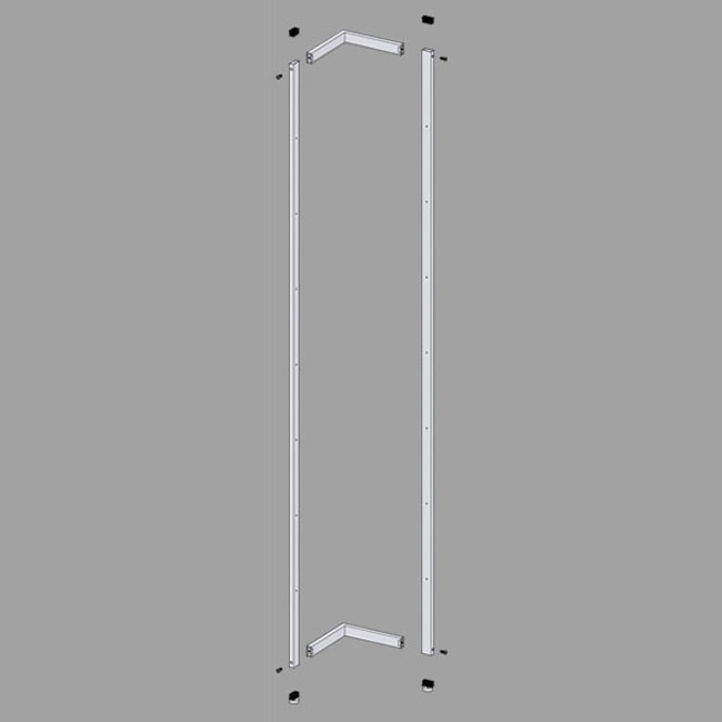 Agosistem Smooth spalletta angolare 30x30x240 cm scaffale