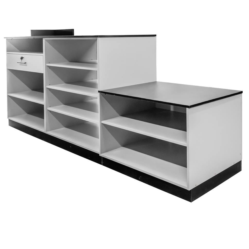 Mega-M Banco Cassa Negozio 300 cm Grigio Chiaro