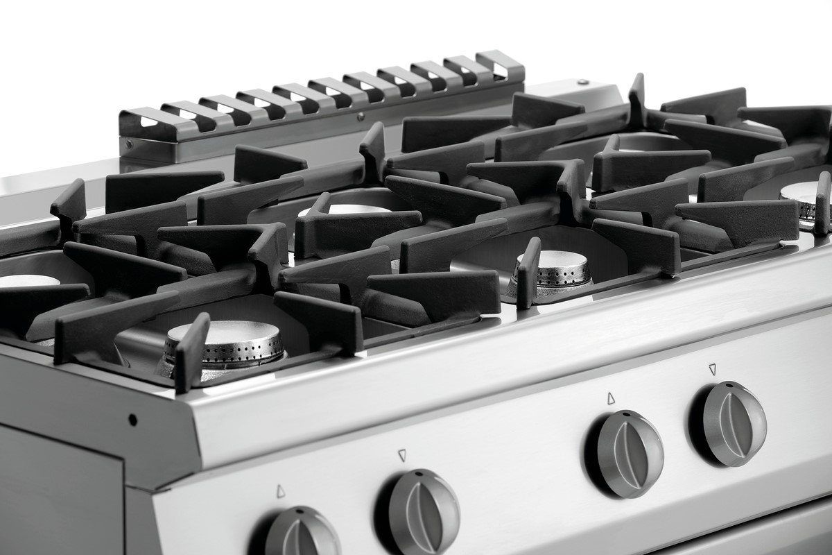 Bartscher 2851361 cucina gas 6 fuochi forno elettrico GN 1/1