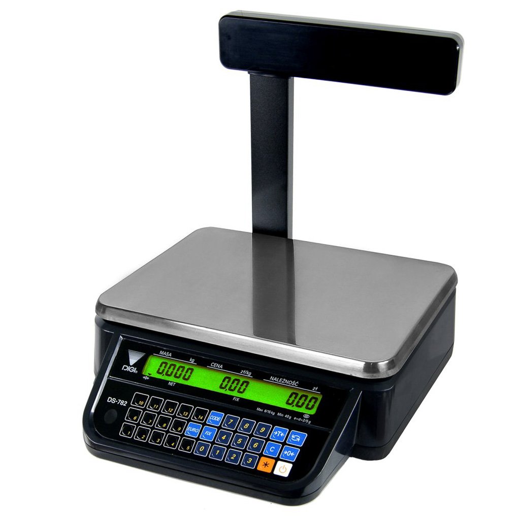 Digi DS-782PR bilancia calcolatrice nera RS