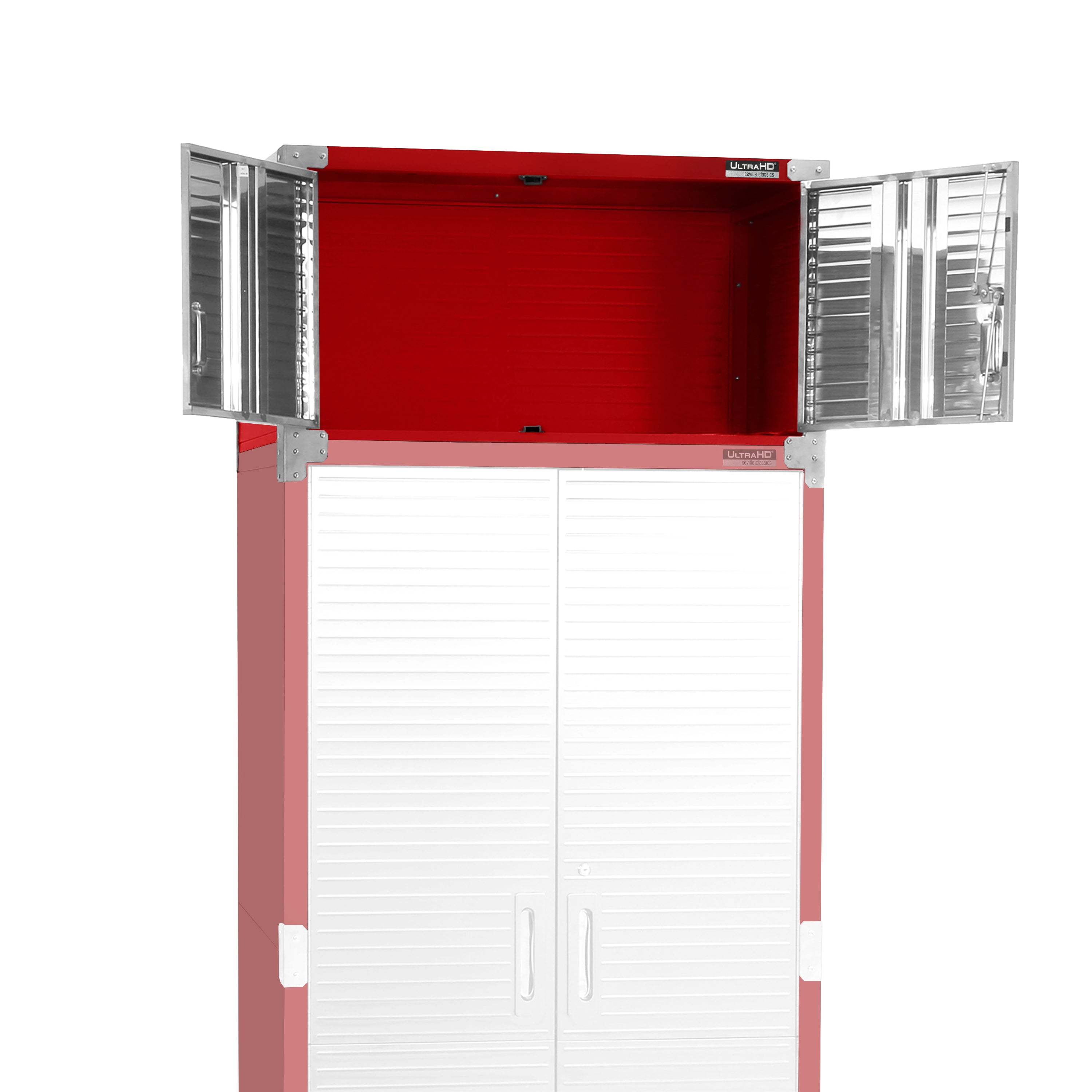 Seville Classics UltraHD pensile impilabile rosso 91x46