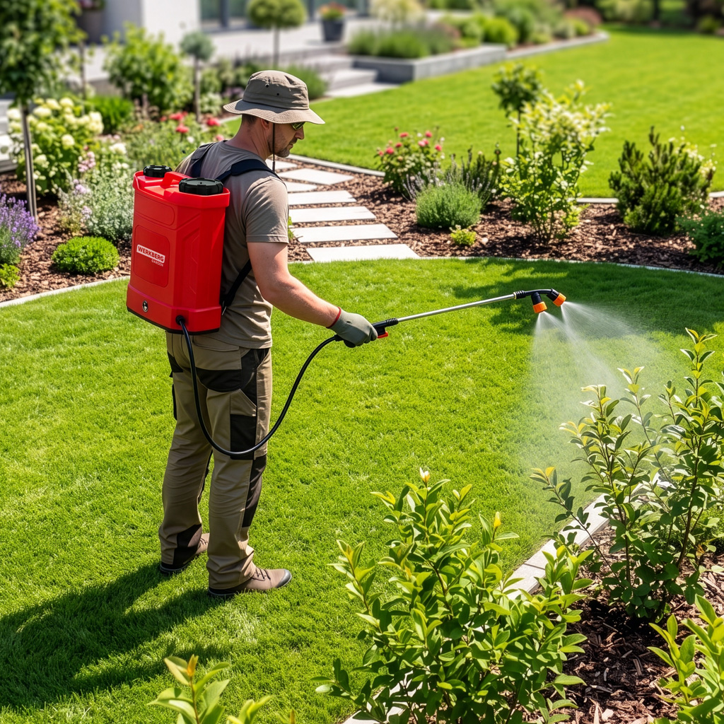 Werkberg Garden 16L pompa irroratrice a batteria a zaino