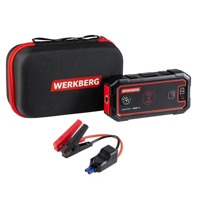 Werkberg AL005 avviatore batteria 23800mAh 2500A wireless