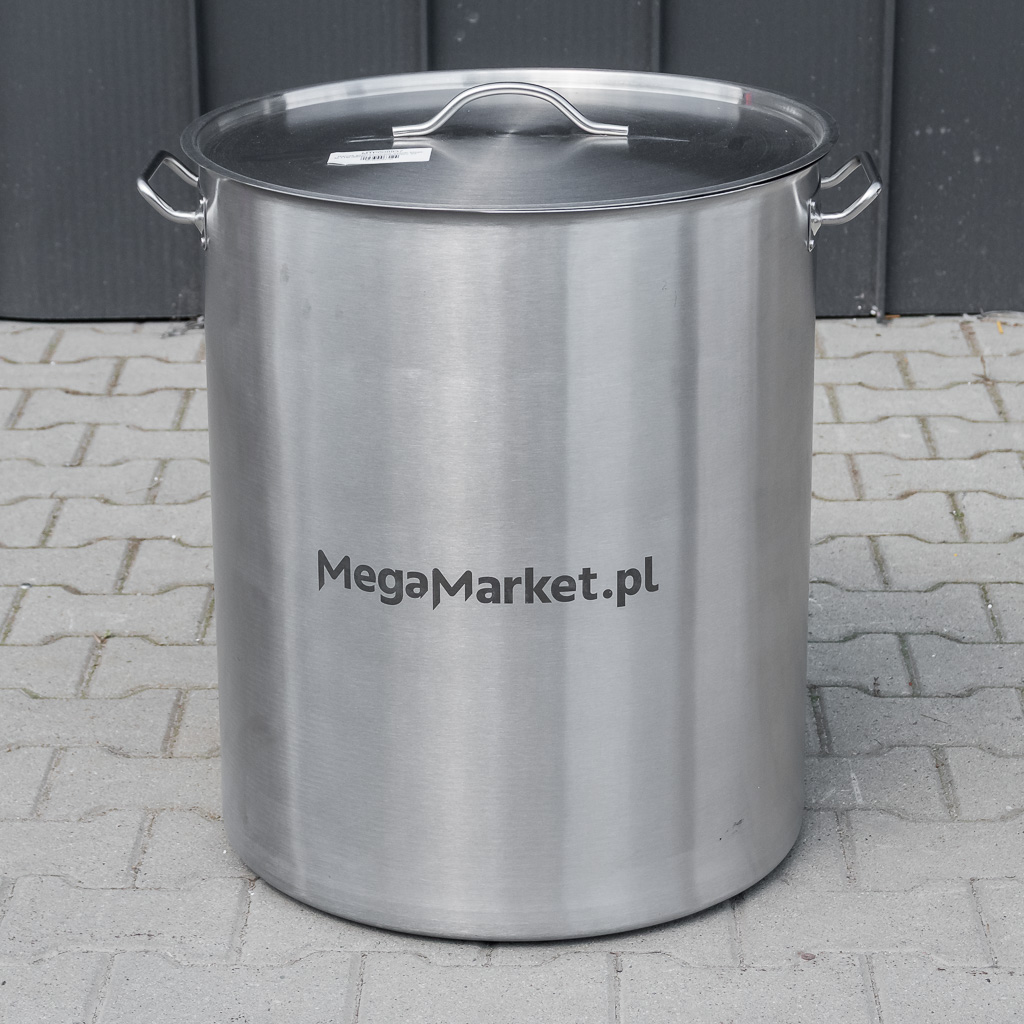 Mega-M Pentolone Inox 115L 50x60 cm con Coperchio