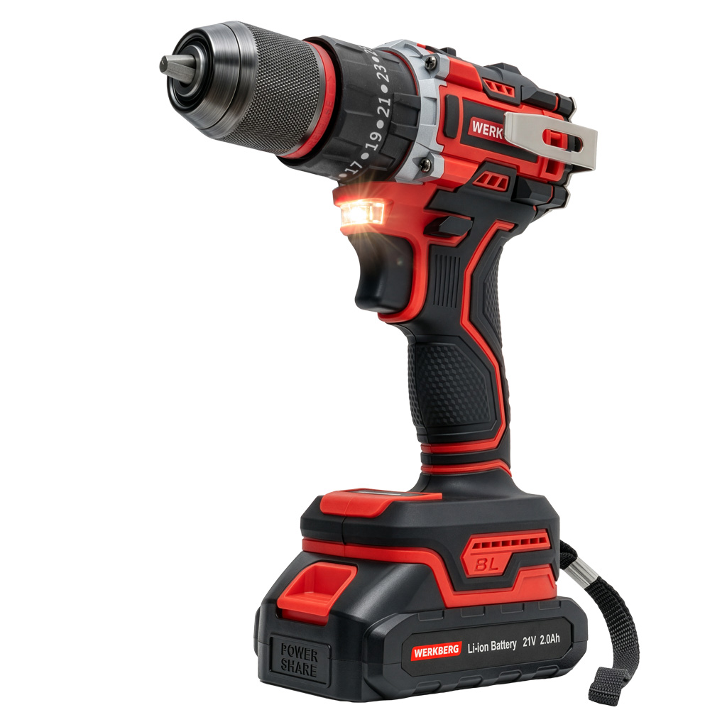 Werkberg Pro WKRKQ103 avvitatore a batteria brushless 2 batterie