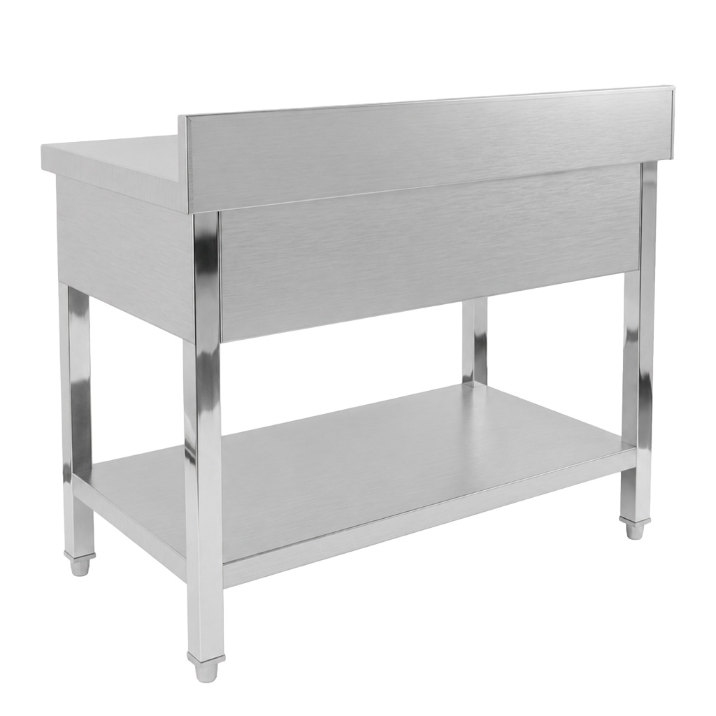 Mega-M X Tavolo Inox 100x70x85 cm con 3 Cassetti