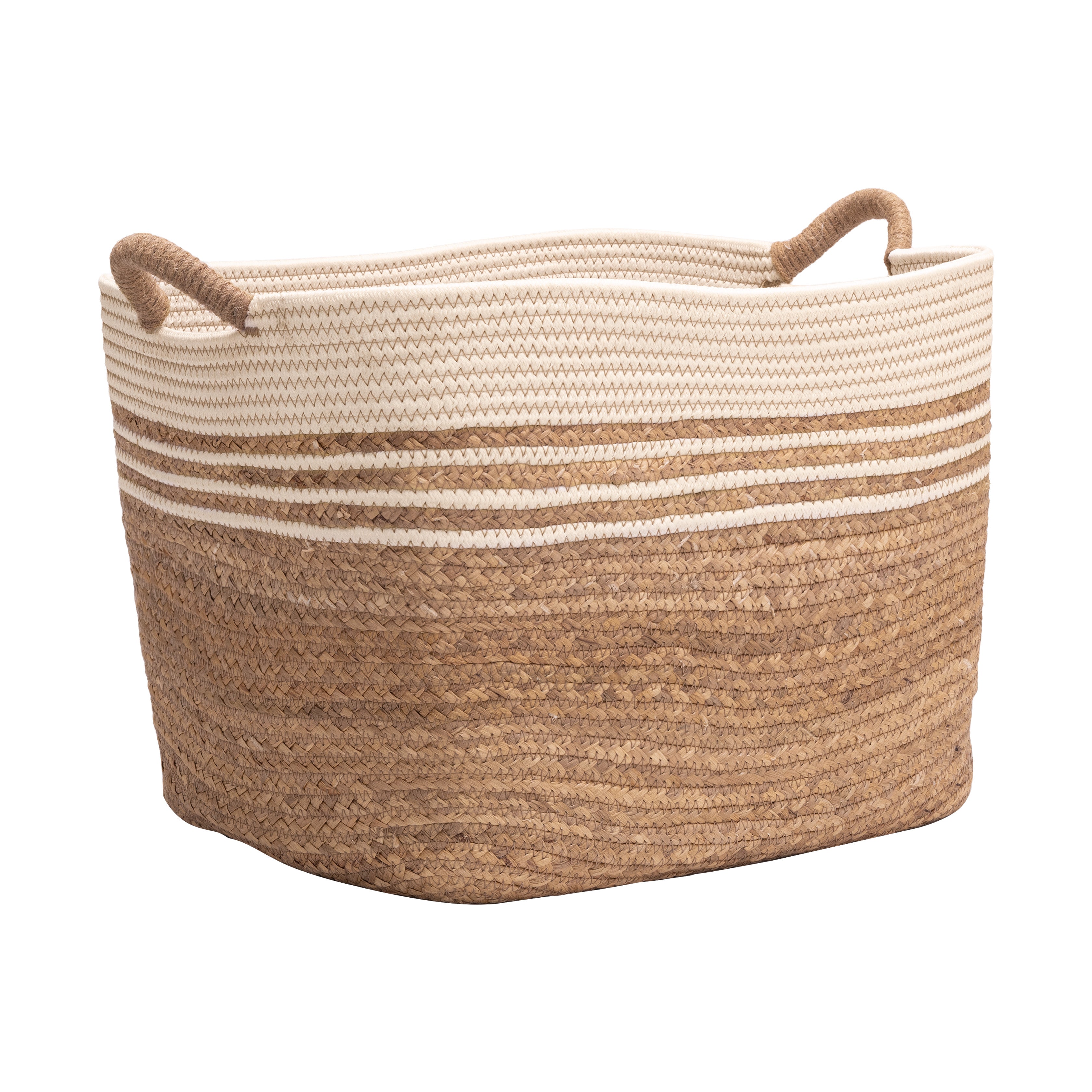 Seville Classics Cesto Portabiancheria Beige Intrecciato