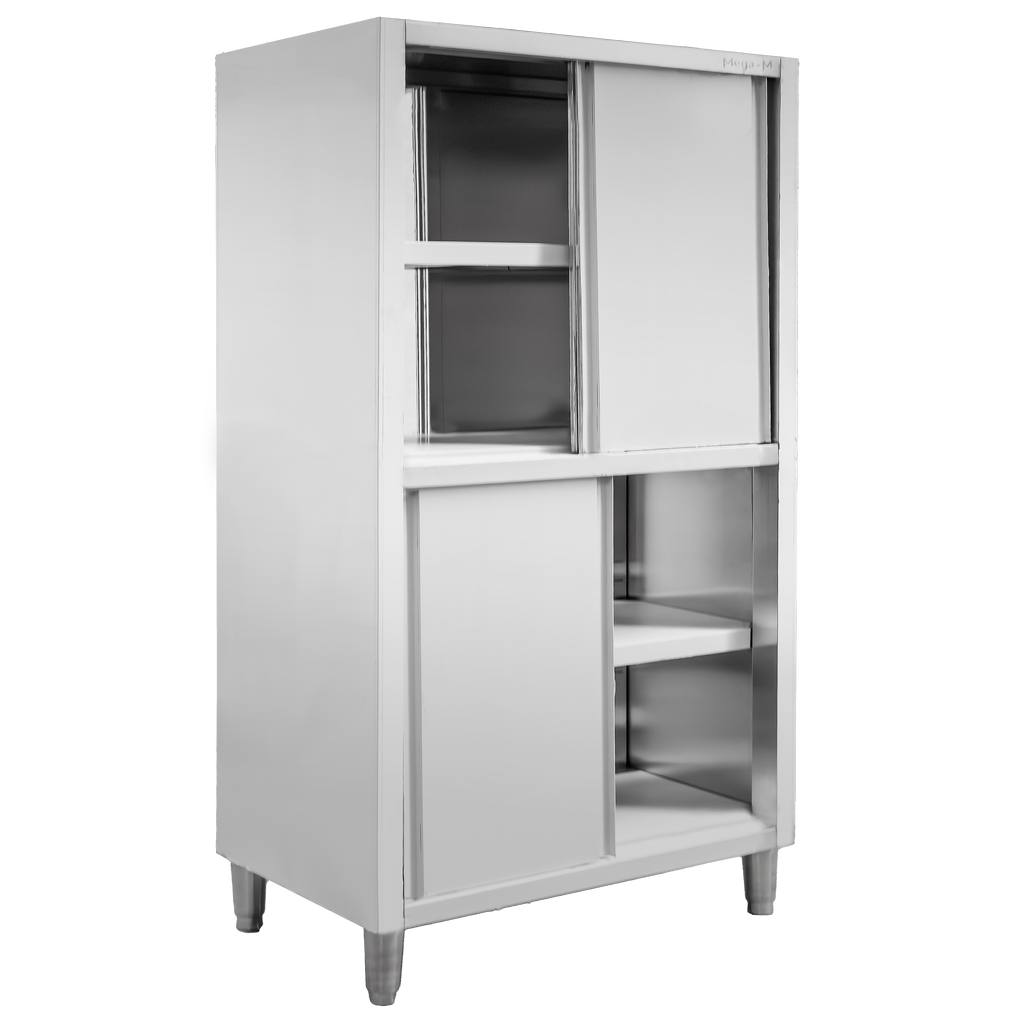 Mega-M armadio passante 4 porte inox 100x50x180 cm