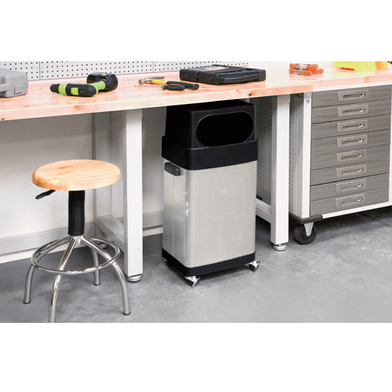 Seville Classics UltraHD Pattumiera Inox 64 L con Ruote