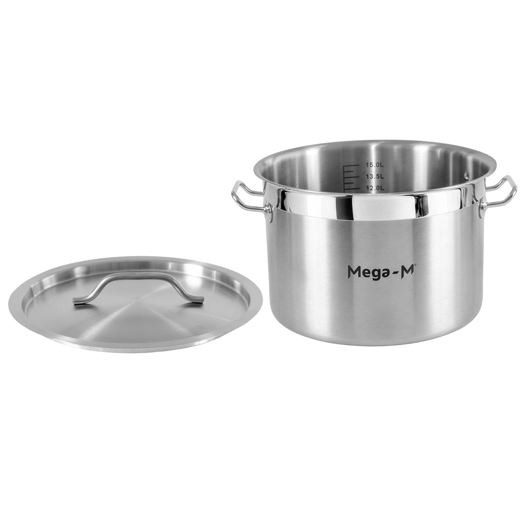 Mega-M Pro Pentola Acciaio 17L 32x22 cm Induzione