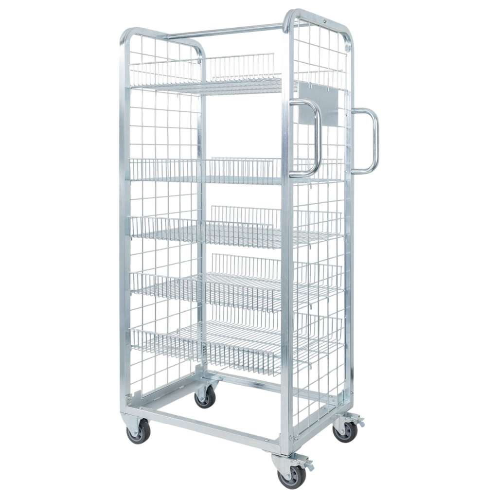 Forkberg Sortus carrello a ripiani 5 ripiani 150 kg zincato