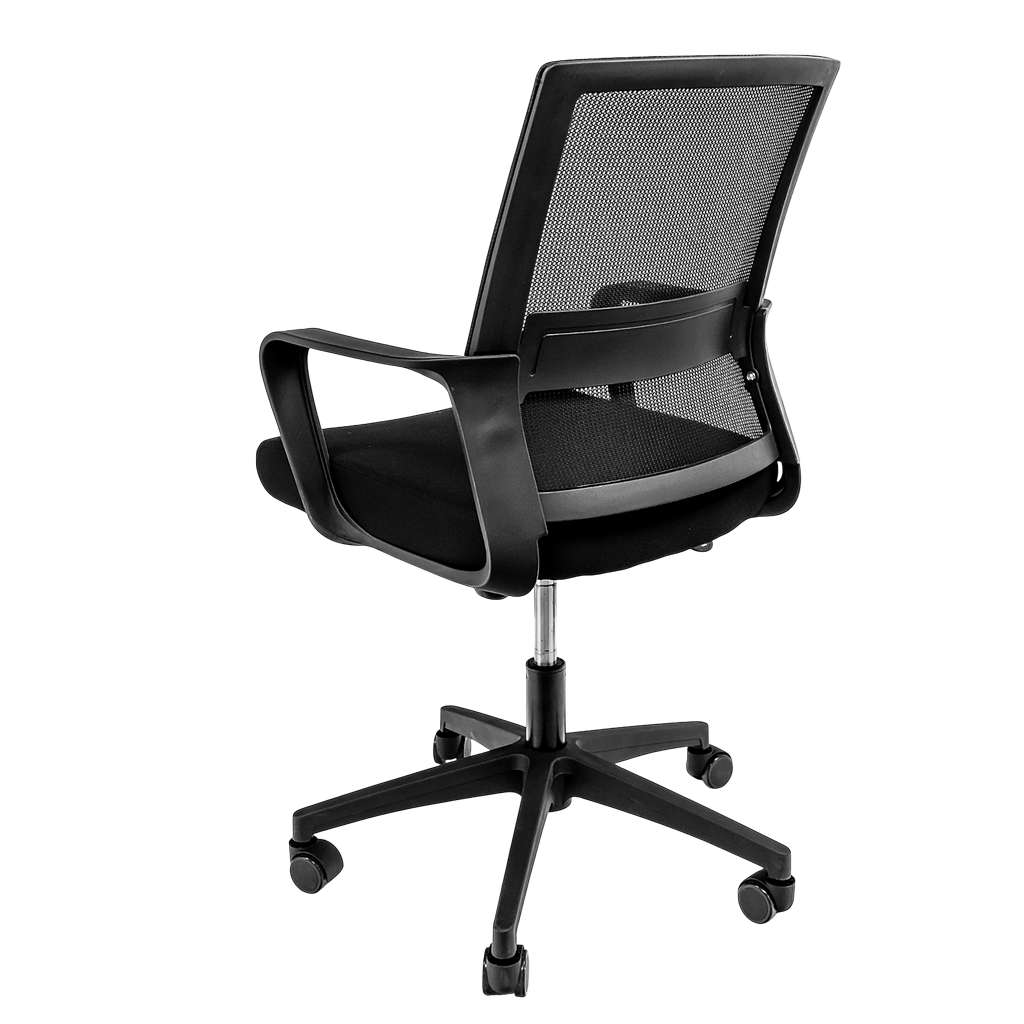 Furvero Basic Sedia Ufficio Girevole Nera Rete 99 cm