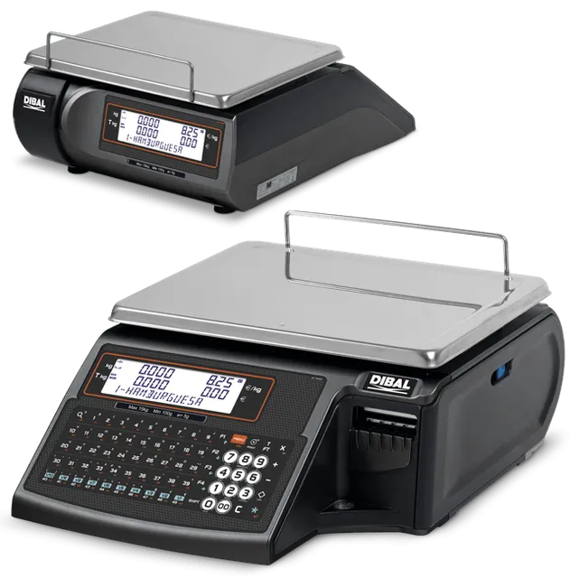 Dibal D-545S A bilancia etichettatrice 15 kg doppio display