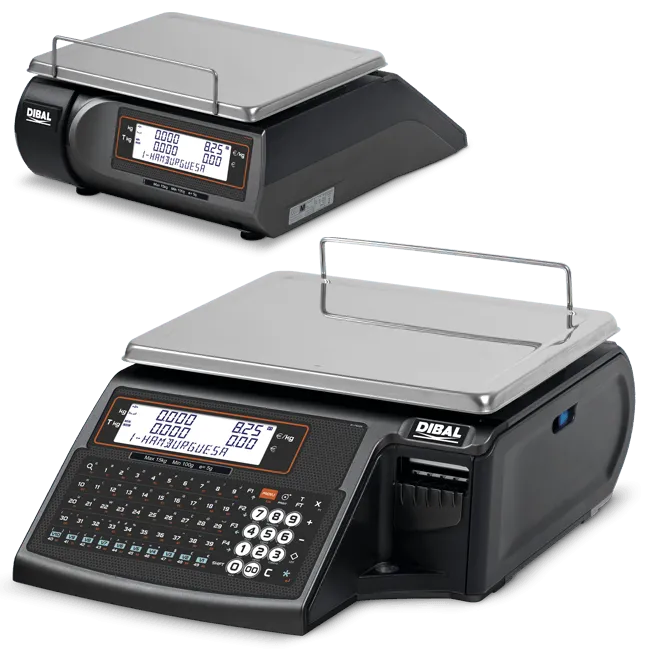 Dibal D-545S A bilancia etichettatrice 15 kg doppio display
