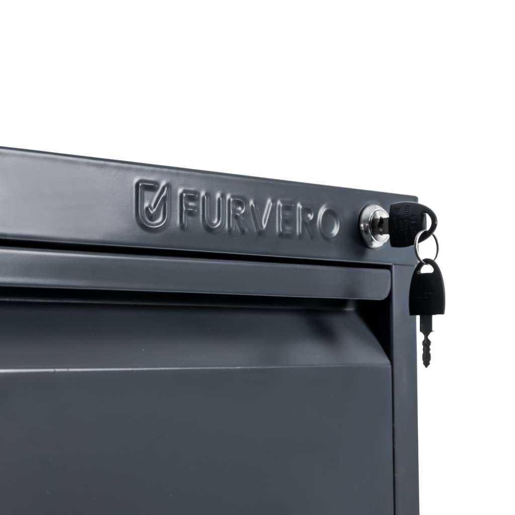 Furvero W4S G/G schedario metallo 4 cassetti grafite 45 cm