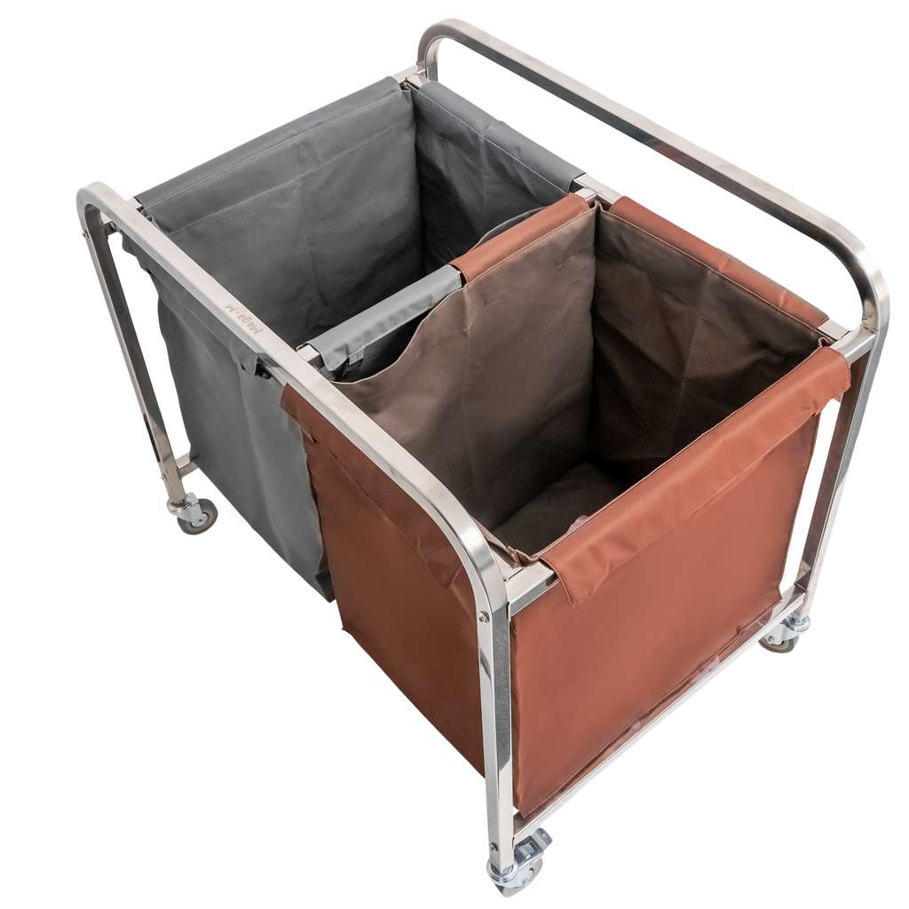 Mega-M Carrello Portabiancheria Hotel 2x200L 90x65x85 cm