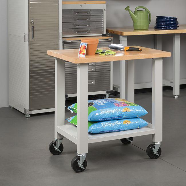 Seville Classics UltraHD Postazione Mobile 91x61 cm Granite