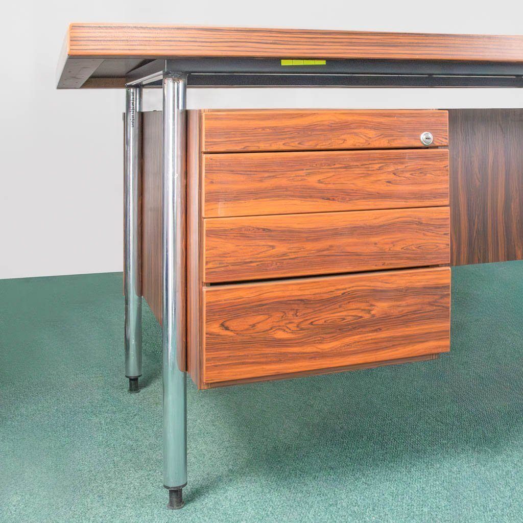 Scrivania ufficio 200x100x79 marrone scuro direzionale