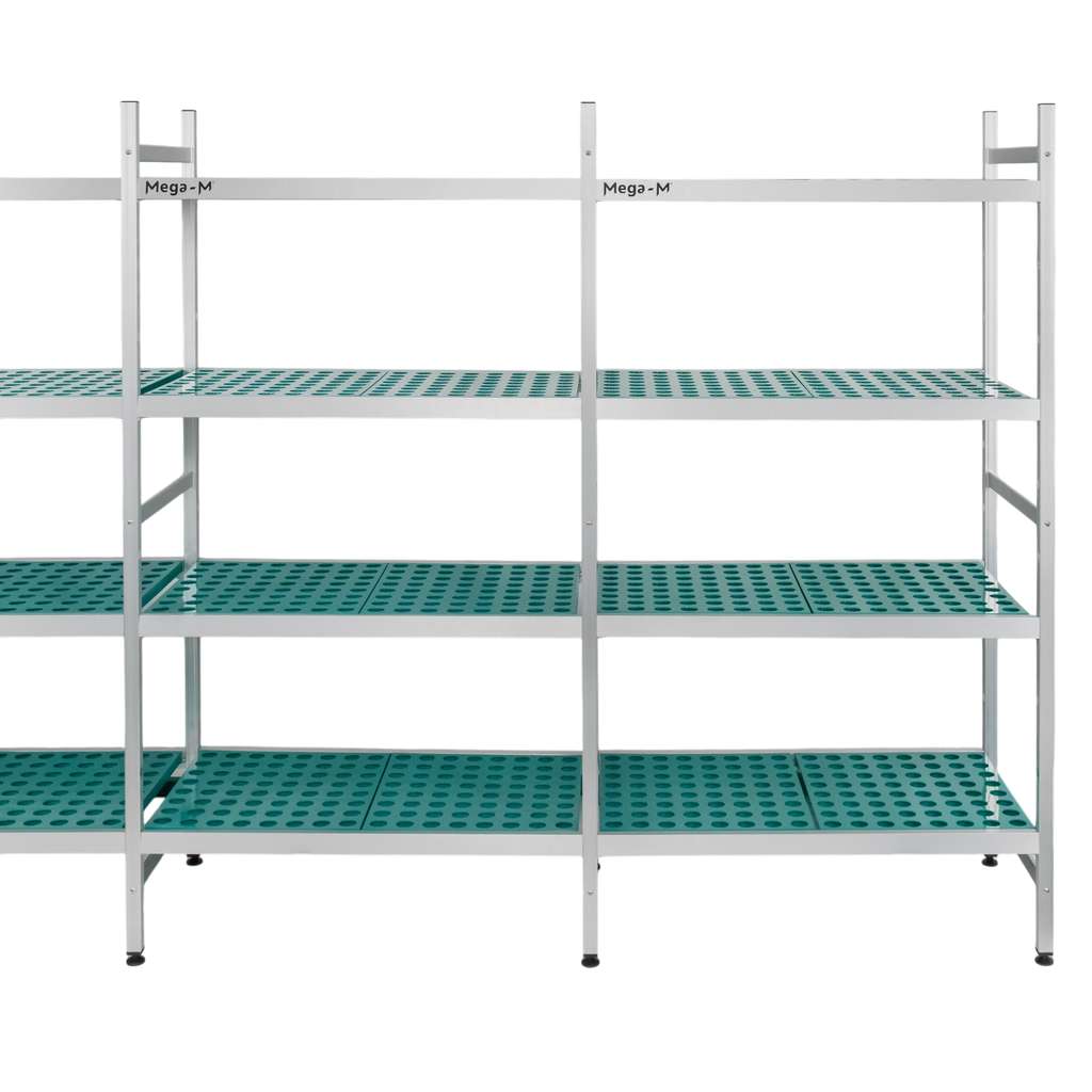 Mega-M Alufri scaffale alluminio 365x50x180 cm 4 ripiani
