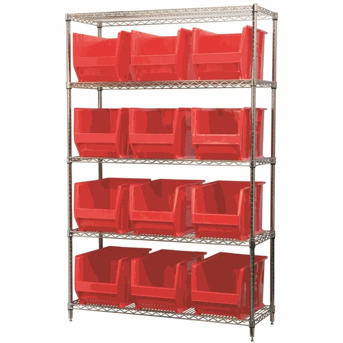 Akro-Mils AWS184830282 scaffale filo 5 ripiani