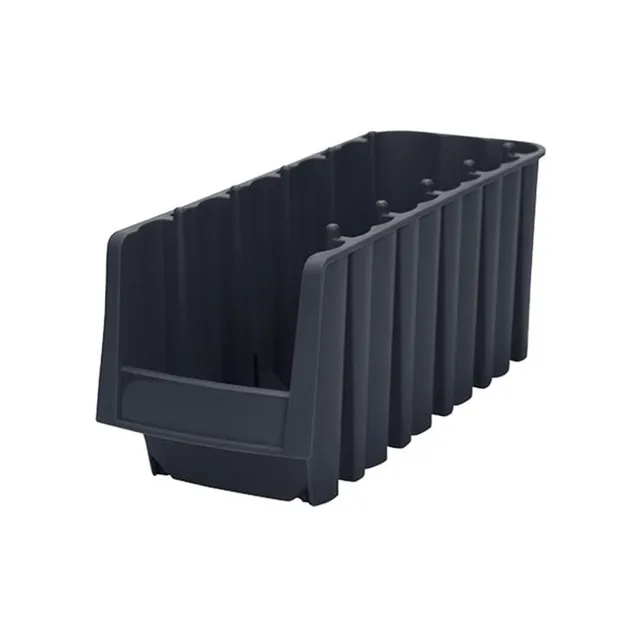 Akro-Mils 30776 contenitore bocca di lupo nero impilabile