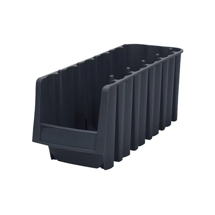 Akro-Mils 30776 contenitore bocca di lupo nero impilabile