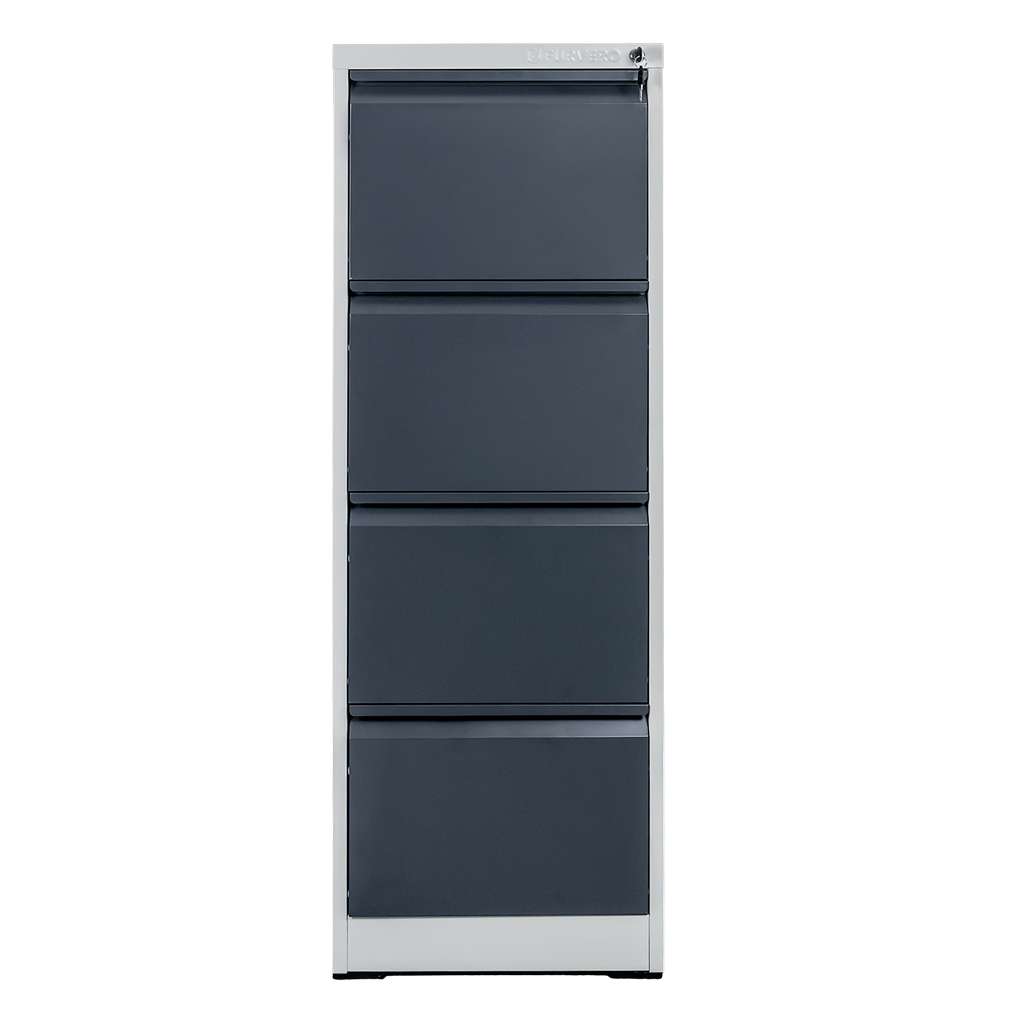 Furvero W4S S/G schedario metallo 4 cassetti grigio grafite 45cm