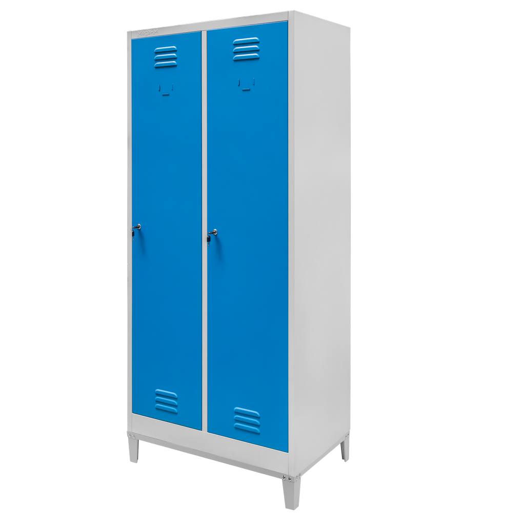Mega-M S-80 armadio spogliatoio divisorio grigio-blu