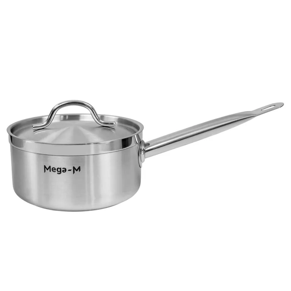 Mega-M Pro pentolino inox 18 cm 3 L con coperchio