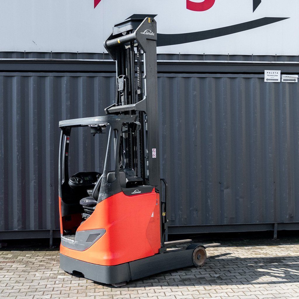 Linde R14 carrello retrattile elettrico 1400 kg 8,46 m
